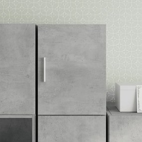 vidaXL Dulap de perete, gri beton, 30x42,5x40 cm, lemn prelucrat