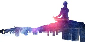 Tapet meditația femeii