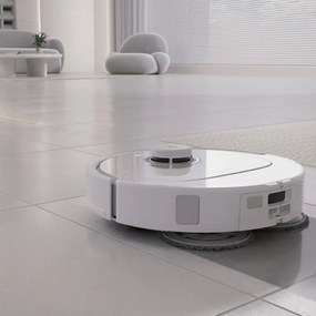 Robot aspirator Roborock Q Revo Max V, 7000Pa, 180 min, 300 m², Dry/Mocro, Wi-Fi, PreciSense® LiDAR + Reactive AI, Asistent vocal, Alb