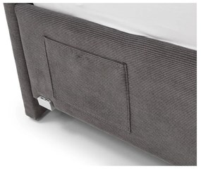 Pat pentru copii gri antracit tapițat fără somieră 90x200 cm Cool – Meise Möbel