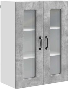 vidaXL Dulap de bucătărie Kalmar Gri din beton 60 x 31 x 80 cm