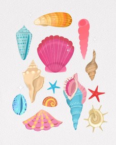 Ilustrație Seashells, Petra Lizde