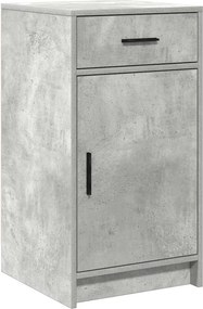 vidaXL Bufet cu sertar Gri din beton 40 x 40.5 x 75 cm Lemn compozit