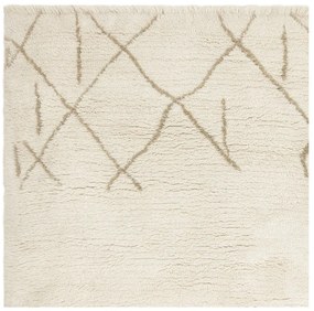Covor crem lavabil, țesut manual din lână 120x170 cm Azera Crosshatch – Asiatic Carpets