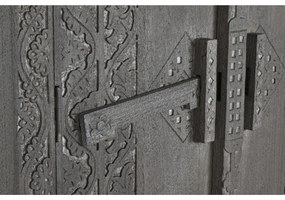 Dulap, gri, din lemn masiv sculptat, Arvane