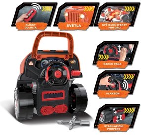 Atelier de reparații auto de jucărie portocaliu/gri