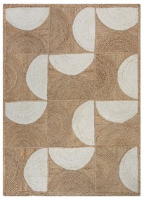 Covor în culoare naturală/fildeș țesut manual din iută 120x170 cm Eclipse – Flair Rugs