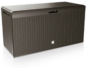 Banca/cutie cu spatiu depozitare cu roti 290 L Rato Plus Maro 114 x 47 x 60 cm