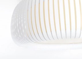 Plafonieră STRIPES 2xE27/40W/230V Ø 55 cm alb/crem