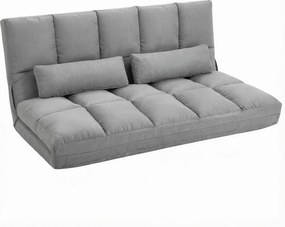 HOMCOM Canapea De Podea Pliabila, 130x73x60 cm Gri | Aosom Romania