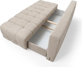 Canapea extensibilă cu ladă Tuko - stofă hidrofobă bej Murano 833