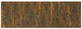Tablie pat de perete, stejar afumat 240x1,5x80 cm lemn compozit 1, Stejar afumat