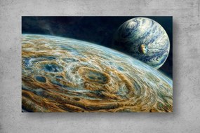 Tapet Premium Canvas - Planete in spatiu