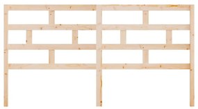 Tablie de pat, 206x4x100 cm, lemn masiv de pin Maro, 206 x 4 x 100 cm, 1