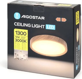Plafonieră LED Aigostar LED/12W/230V 3000K d. 26,3 cm