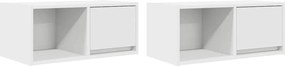 vidaXL Dulapuri TV 2 buc Alb 60x31x25,5 cm Lemn prelucrat