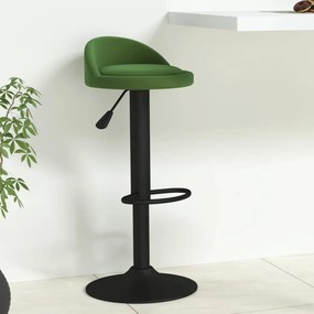 vidaXL Scaun de bar, verde închis, catifea
