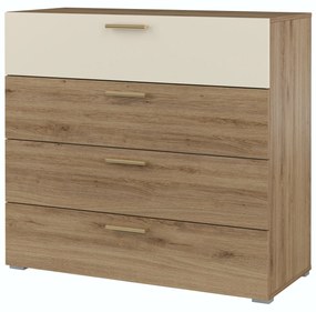 Comodă Verdeene (stejar sălbatic + bej). 1091834