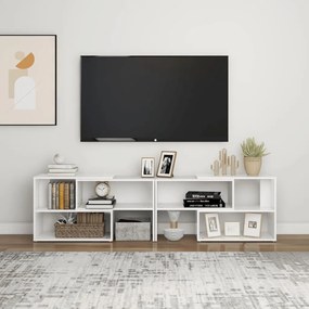 Comoda TV, alb, 149x30x52 cm, PAL 1, Alb