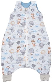 Sac de dormit cu picioare de vara pentru copii 18-36 luni Kidizi Tiny Adventures 0.5 tog, mansete transformabile in soseta