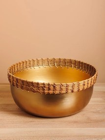 Bol decorativ din trestie si metal Sabia