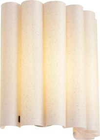 Lampă de perete Japandi bej cu in 26 cm - Scallop