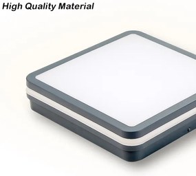 Brilagi - Corp de iluminat LED de exterior cu senzor BENE, LED/24W/230V, 26x26 cm, IP54