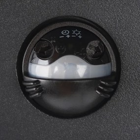 Kanlux 28994 - Aplica LED de exterior cu senzor REKA, 7W, 230V, IP54, antracit