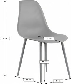 Scaun bucatarie OSAKA plastic, verde deschis