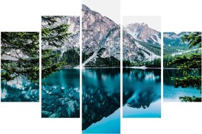 Tablou - Lac în Alpi (150x105 cm)