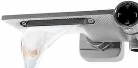 Baterie de dus Helix argintie