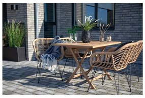 Set 2 scaune de grădină din ratan artificial House Nordic Trieste