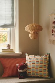 Lustra suspendata design decorativ natural din ratan Allie