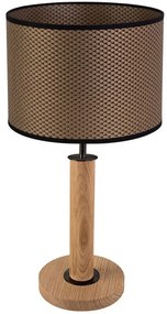 Spot-Light 7017400711551 - Lampă de masă BENITA, 1xE27/60W/230V, stejar