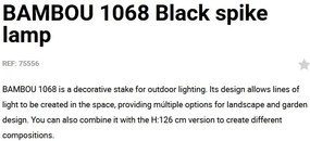 Tarus LED modern iluminat exterior IP65 BAMBOU 80cm