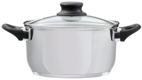 Oala inox cu capac 22cm, 4.7L, Lima