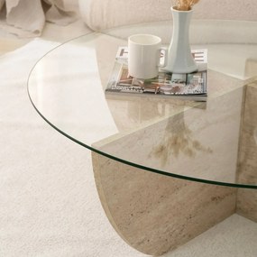 Măsuță de conferință Lily Travertine