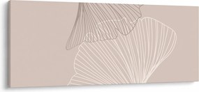 Tablou - Frunze bej N⁰2 (120x50 cm)
