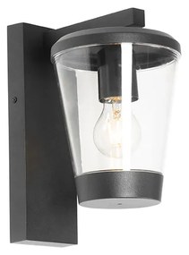 Aplică modernă de perete neagră IP44 - Joren
