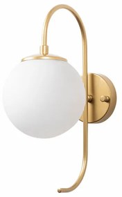 Aplica de Perete Jewel - 10565, Soclu E14, Max. 15W, Culoare Auriu