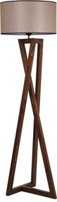 Lampadar 534LUN2157, nuc/bej, lemn/material textil, 45x166 cm