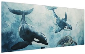 Tablou - Pictură subacvatică (120x50 cm)