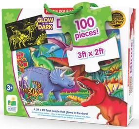 PUZZLE STRALUCESTE IN INTUNERIC - DINOZAURI - THE LEARNING JOURNEY (TLJ787533)