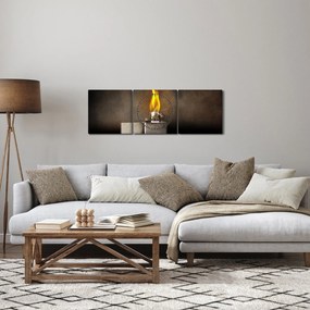 Tablou cu brichetă (cu ceas) (90x30 cm)