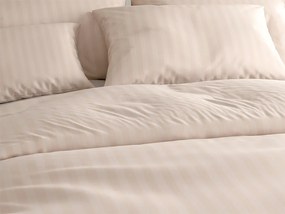 Lenjerie de pat din microfibra JASMINE sampanie - dunga 2 cm, buzunar hotel Dimensiune lenjerie de pat: 70 x 90 cm | 140 x 200 cm