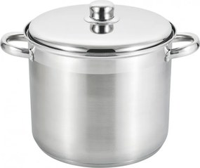 La mâna a doua: Oala adanca cu capac inox Rosberg R51211B22S, 22 cm, 7,2 l, Baza multistrat, Inductie, Otel inoxidabil