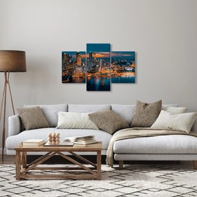 Tablou cu orașul nocturn (90x60 cm)