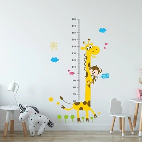 PIPPER | Autocolant de perete "Metru pentru copii - Girafa" 100x180 cm