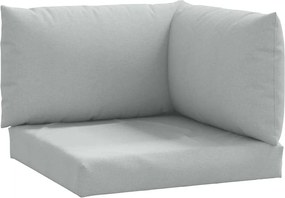 vidaXL Perne de paleți, 3 buc., melanj gri deschis, material textil