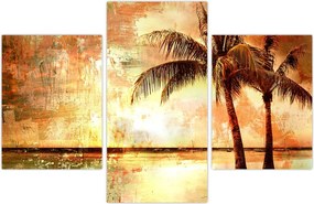 Tablou - Palmieri pe plajă (90x60 cm)